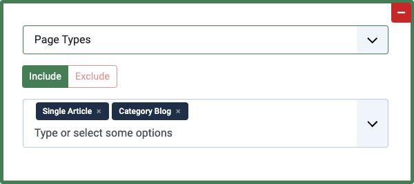 Condition Rule: Page types