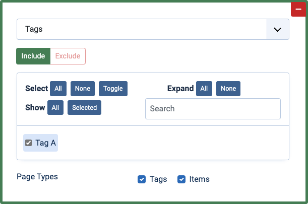 Condition Rule: FLEXIcontent Tags